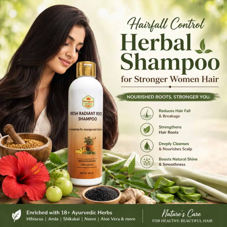 Hairfall Control Herbal Shampoo for Stronger Women Hair