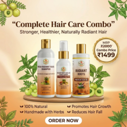 Hair Care Combo Pack (Shampoo + Serum + Oil)