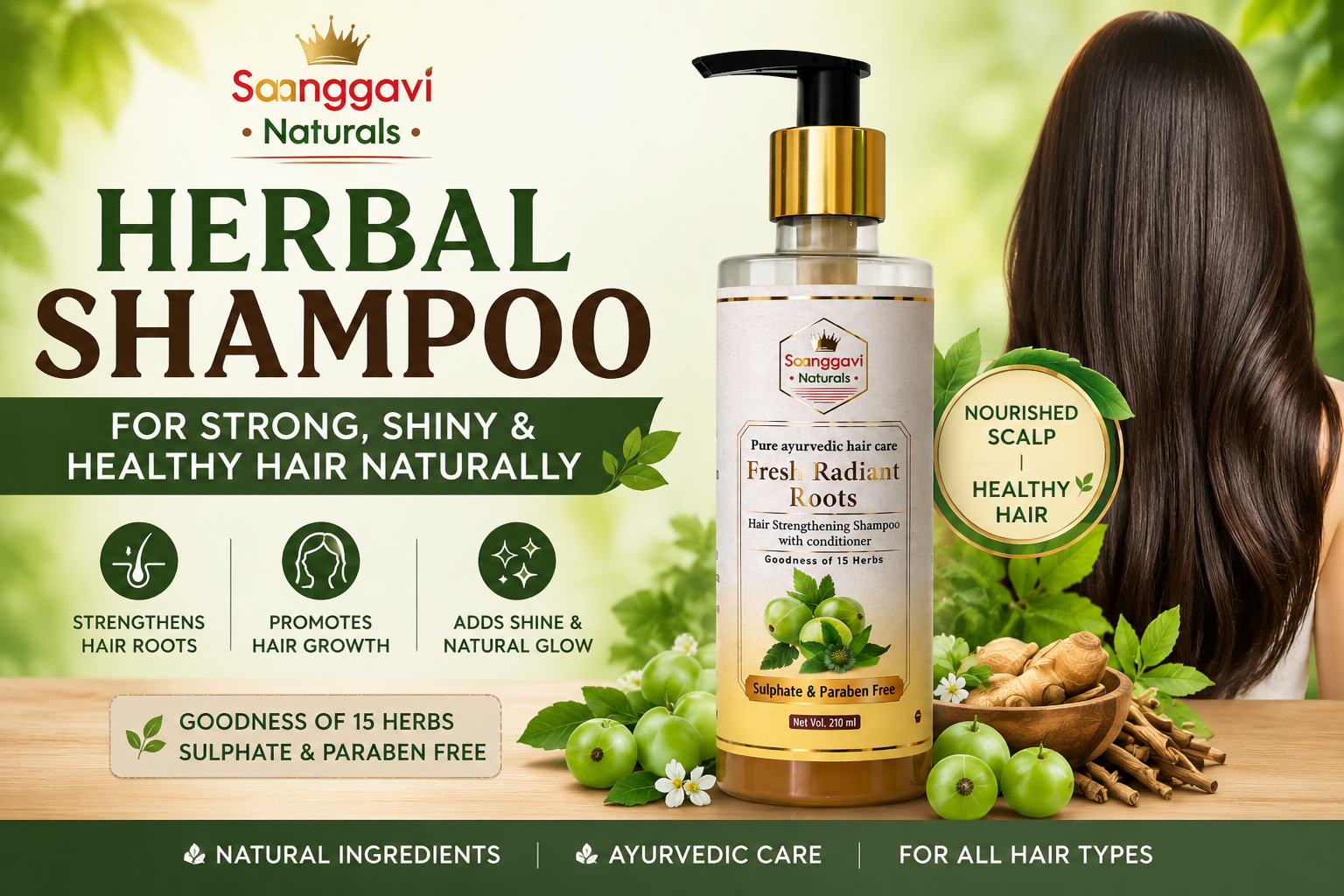 Herbal shampoo