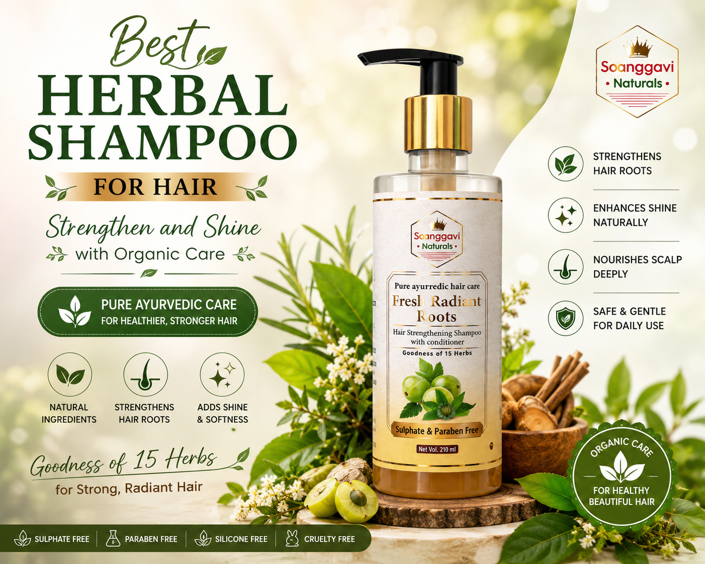 Herbal shampoo