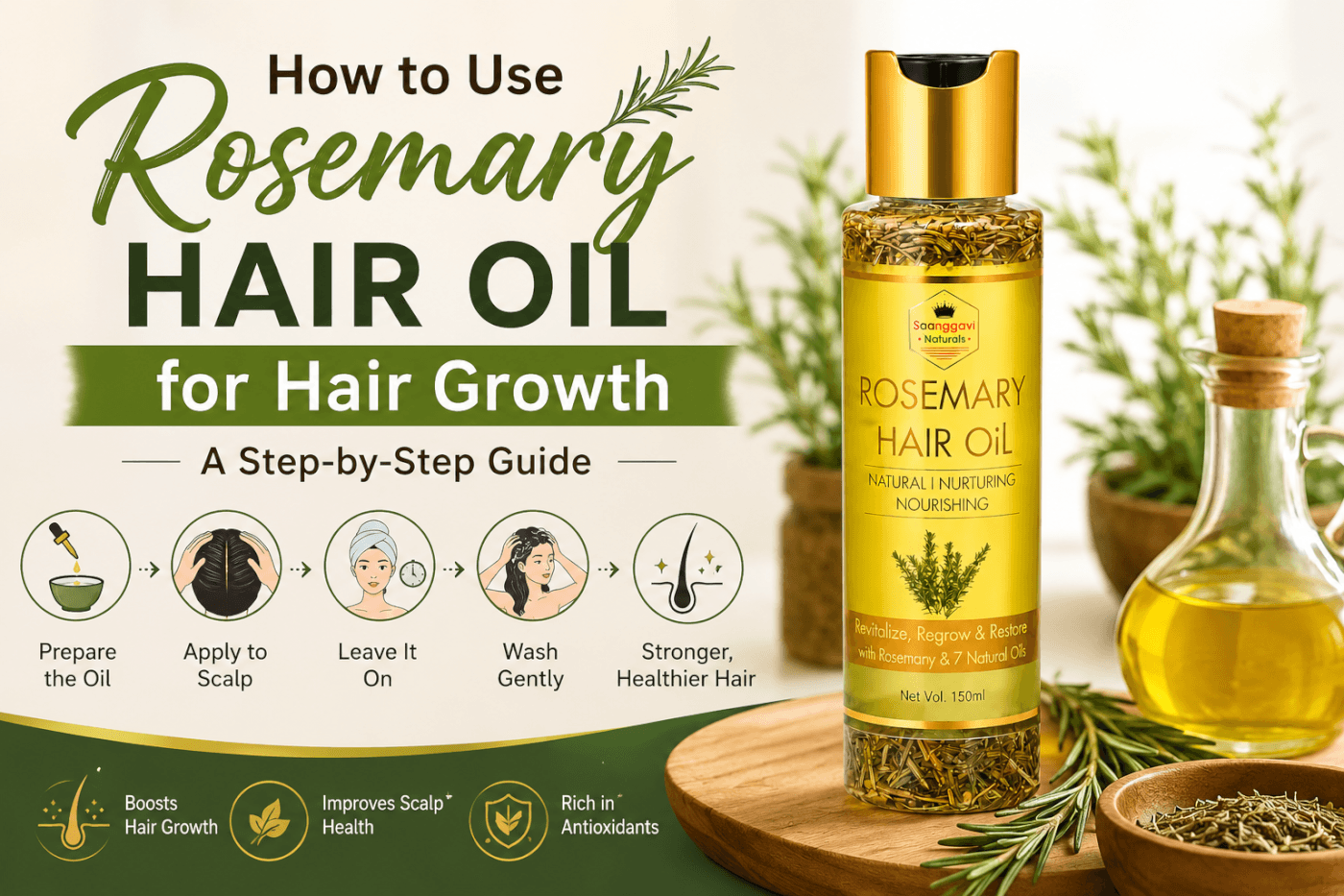 Rosemary oil for Hair growth